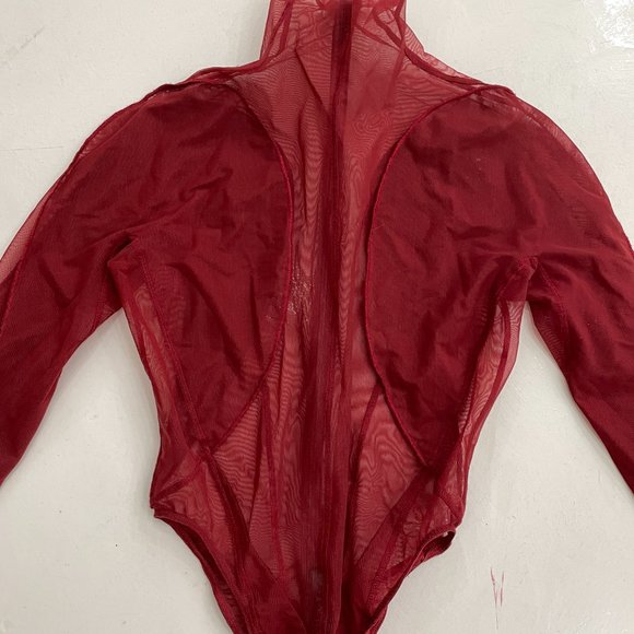 Mugler Long Sleeve Illusion Bodysuit - Picture 4 of 6